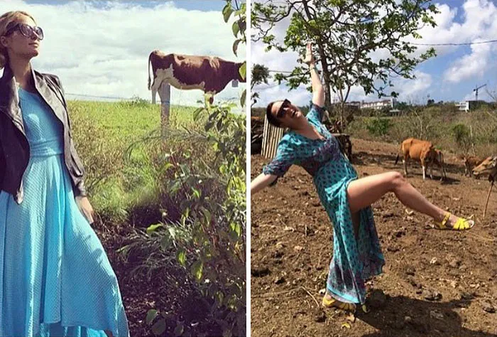 Woman Continues To Hilariously Recreate Celebrity Instagram Photos (76 Pics)