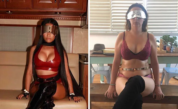 Woman Continues To Hilariously Recreate Celebrity Instagram Photos (76 Pics)