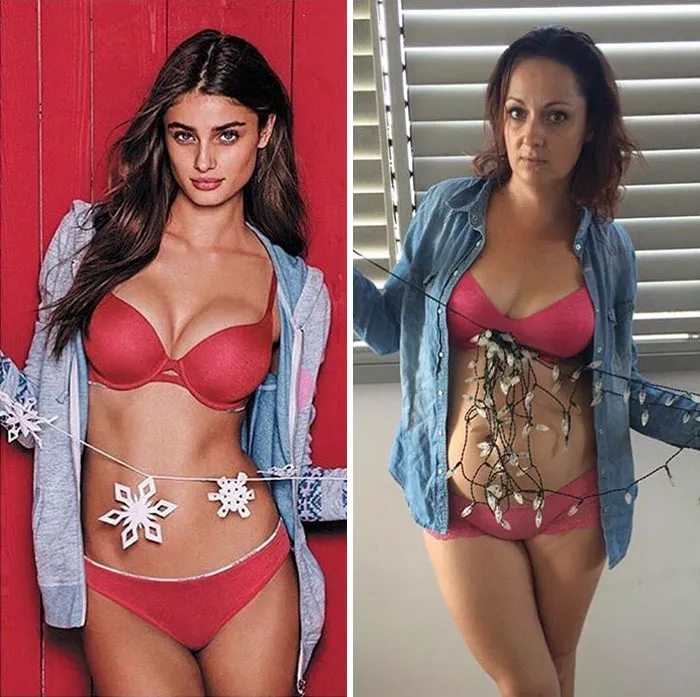 Woman Continues To Hilariously Recreate Celebrity Instagram Photos (76 Pics)