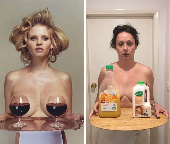 Esta comediante recrea de forma divertida las fotos de Instagram de los famosos (Parte 4)