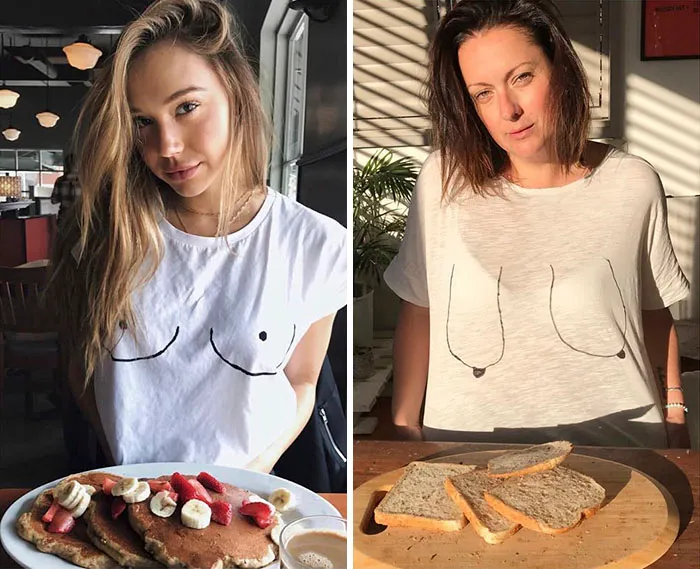 Esta comediante recrea de forma divertida las fotos de Instagram de los famosos (Parte 4)