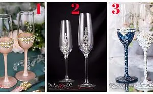 Omg I Need Help! I Have 3 Sets Wedding Glasses, Which Do I Choose!
