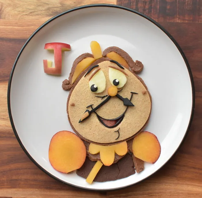 Clogs Worth From Beauty & The Beast - Spelt And Cocoa Pancakes With Plum And Apple