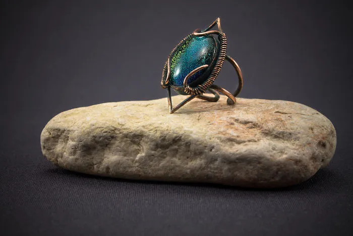 I Made Unique Jewelry From Copper Wire And Natural Stones