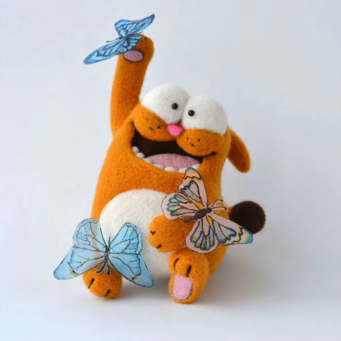 I Make Needle Felted Sculptures From Sheep Wool