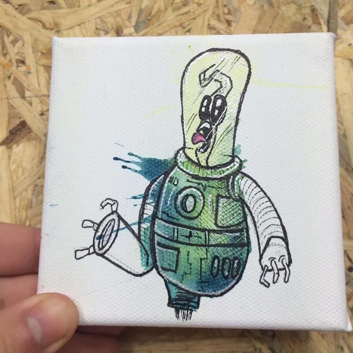 I Create Quirky Monsters From Random Paint Splashes Daily