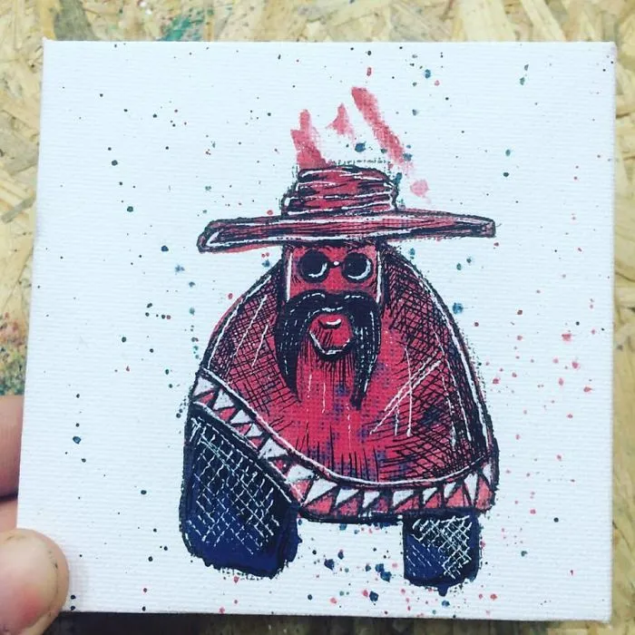 I Create Quirky Monsters From Random Paint Splashes Daily
