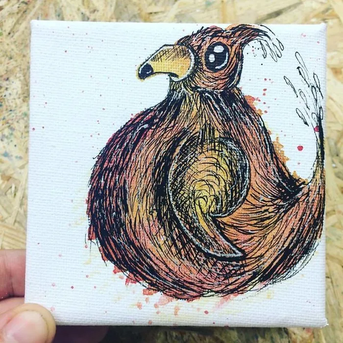 I Create Quirky Monsters From Random Paint Splashes Daily