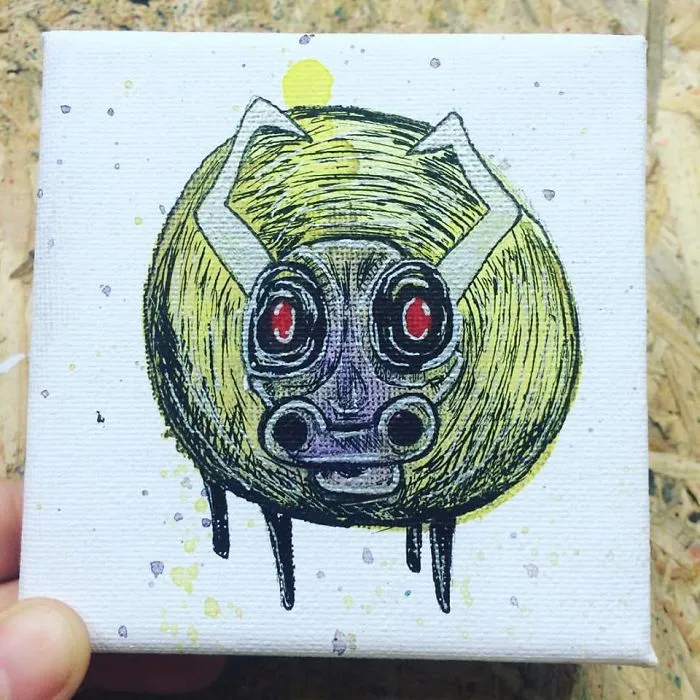 I Create Quirky Monsters From Random Paint Splashes Daily