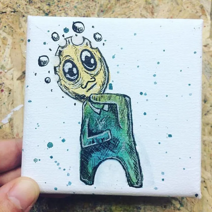 I Create Quirky Monsters From Random Paint Splashes Daily
