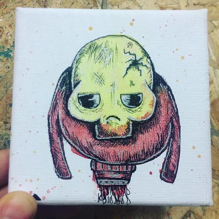 I Create Quirky Monsters From Random Paint Splashes Daily