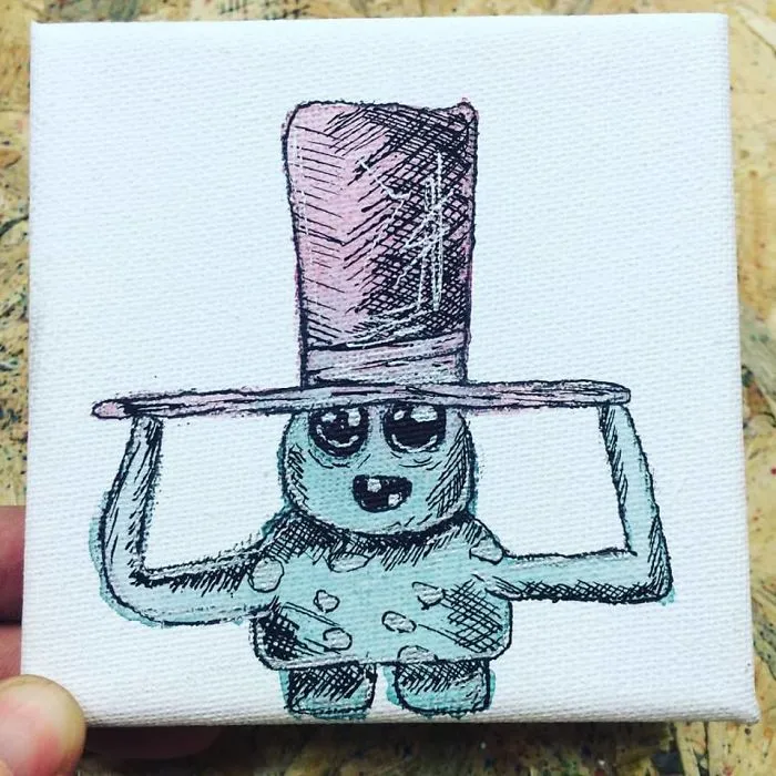 I Create Quirky Monsters From Random Paint Splashes Daily