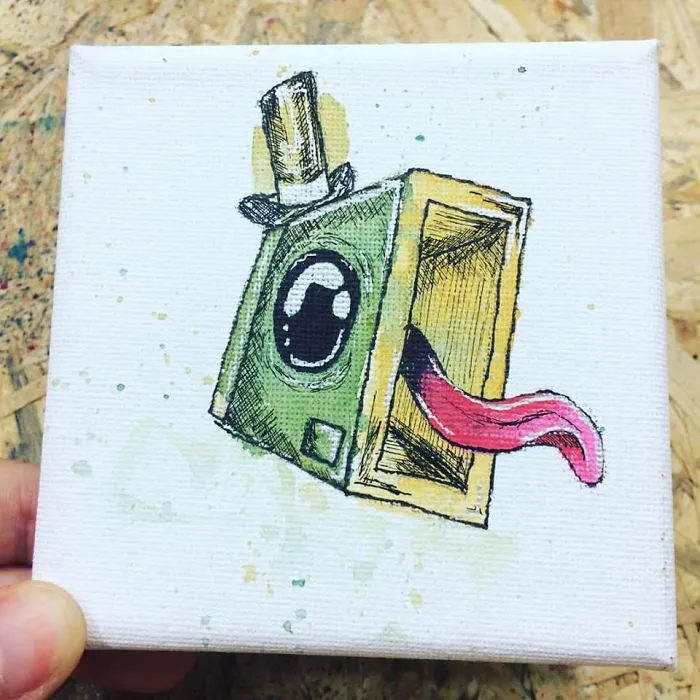 I Create Quirky Monsters From Random Paint Splashes Daily