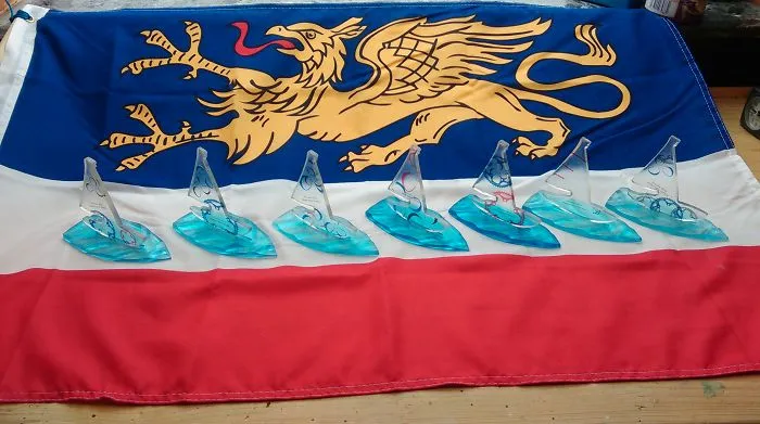 I Spend Ten Days Every Summer To Cast Beautiful Regatta Trophies Out Of Clear Epoxy Resin