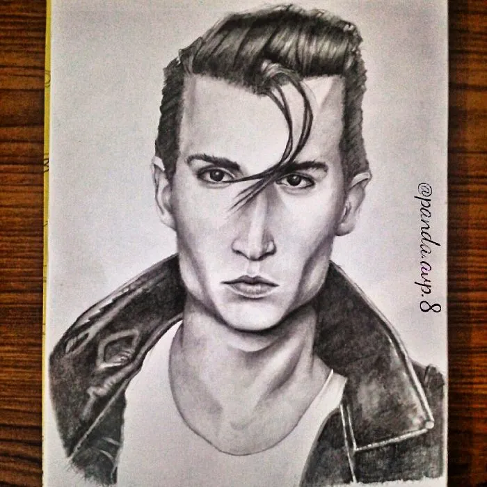 Young Johnny Depp Artwork