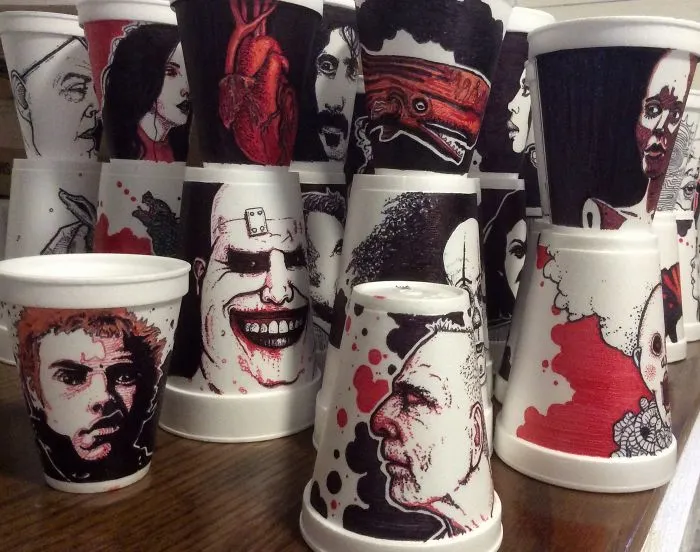 313 Cups In A Group Show
