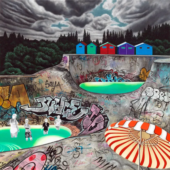 Last Resort, Oil On Canvas, 30" X 30"