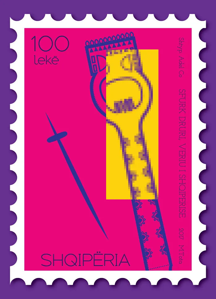 Greetings From North Albania - Pop Style Postcards And Post Stamps