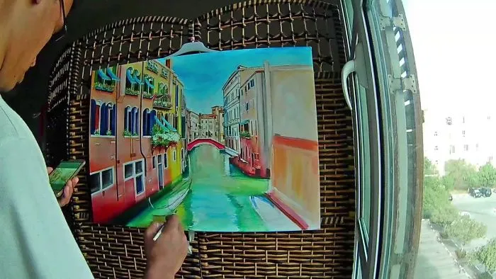 Venice Acrylic Painting Timelapse