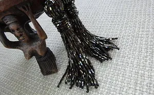 Tassel Beaded Earrings In Oscar De La Renta Style: Handmade, Trendy, Feminine