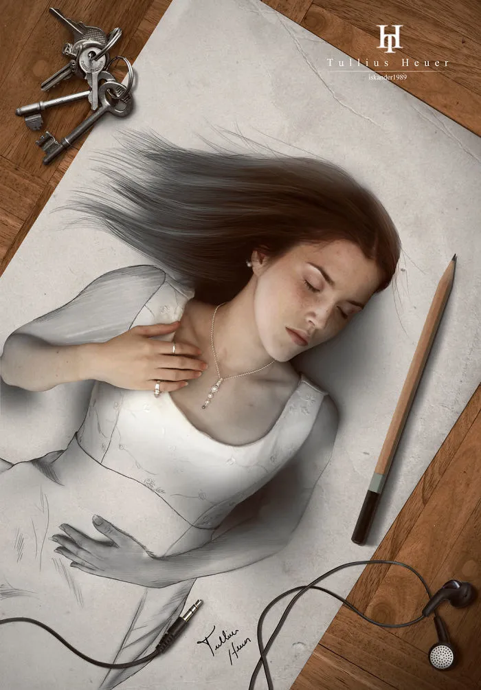 Brazilian Artist Creates Digital Paintings That Leap Off The Page