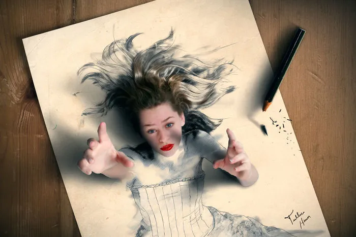 Brazilian Artist Creates Digital Paintings That Leap Off The Page