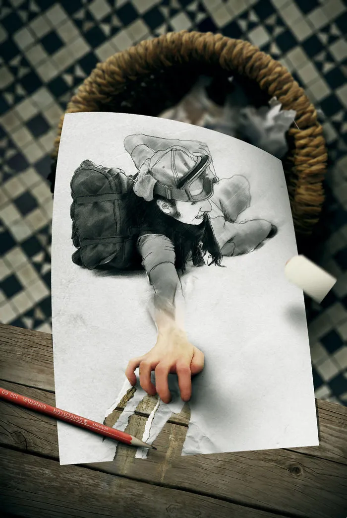 Brazilian Artist Creates Digital Paintings That Leap Off The Page