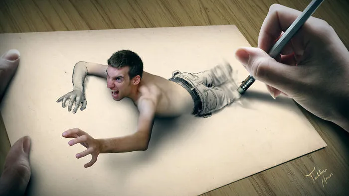 Brazilian Artist Creates Digital Paintings That Leap Off The Page
