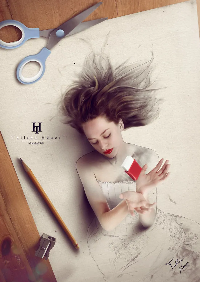 Brazilian Artist Creates Digital Paintings That Leap Off The Page