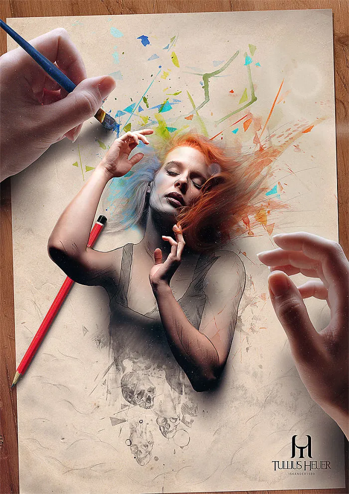Brazilian Artist Creates Digital Paintings That Leap Off The Page