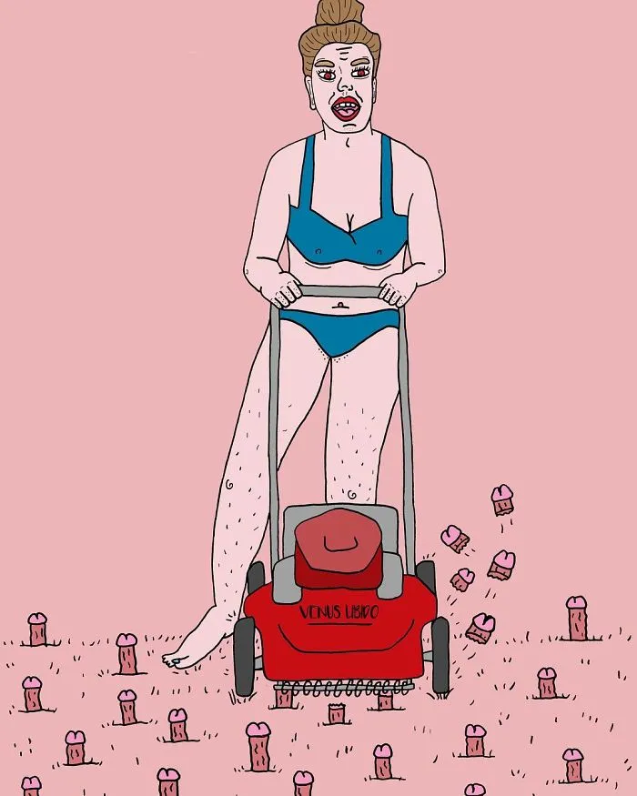 Artist Reflects A Personal Irritation And Bitterness In Her Drawings (NSFW)