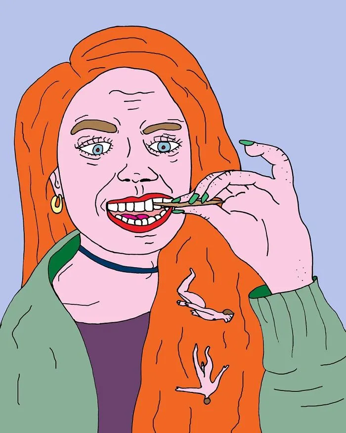 Artist Reflects A Personal Irritation And Bitterness In Her Drawings (NSFW)