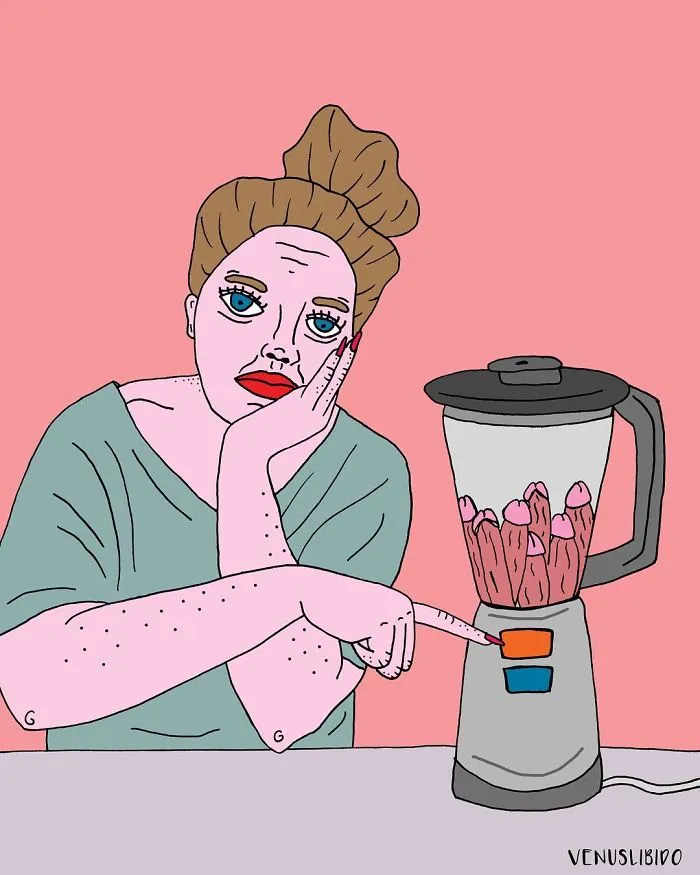 Artist Reflects A Personal Irritation And Bitterness In Her Drawings (NSFW)