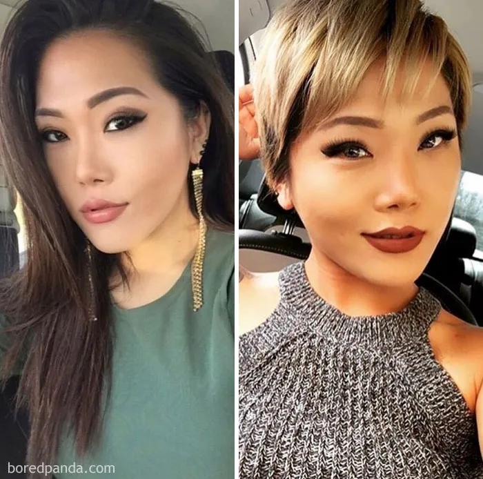 10+ Transformaciones de peinado extremas para inspirarte un nuevo corte de pelo