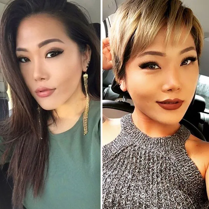 This Girl Dramatically Changed Her Style By Cutting It All Off And Going Blonde