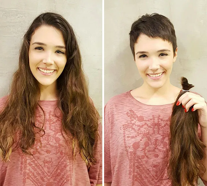Before And After Haircut