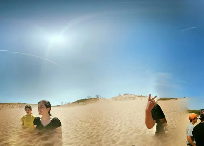 Tried To Take A Photo Sphere Of Our Group Sand Dunes Trip.. Better Than Could Of Been Planned..