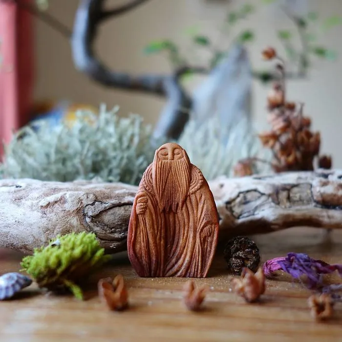 Most People Throw Away Avocado Pits, But This Artist Carves Them Into Magical Forest Creatures