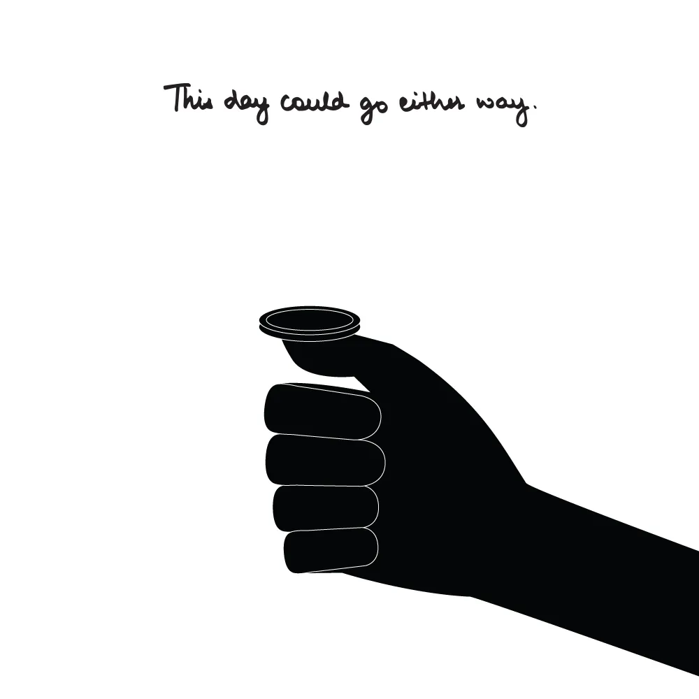Drawing My Daily And Never Ending Anxieties In Black & White