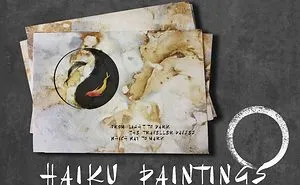 Haiku Paintings; A Strong Imprint Through A Single Stroke.