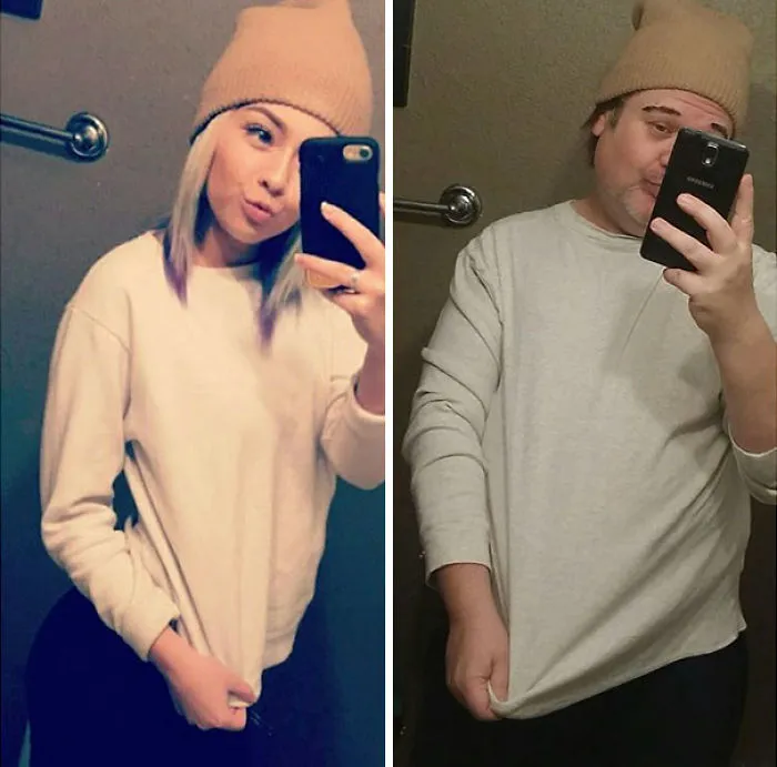 Este padre trolea a su hija recreando sus selfies atrevidos, y consigue el doble de seguidores que ella (3ª parte)