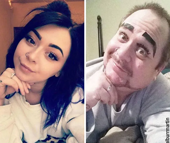 Este padre trolea a su hija recreando sus selfies atrevidos, y consigue el doble de seguidores que ella (3ª parte)