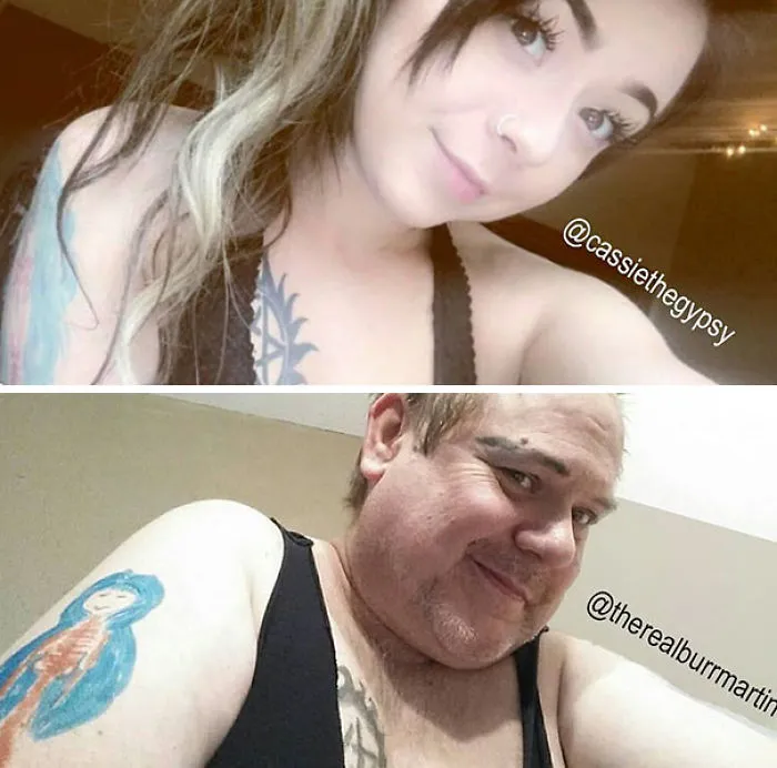 Este padre trolea a su hija recreando sus selfies atrevidos, y consigue el doble de seguidores que ella (3ª parte)