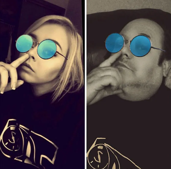 Este padre trolea a su hija recreando sus selfies atrevidos, y consigue el doble de seguidores que ella (3ª parte)