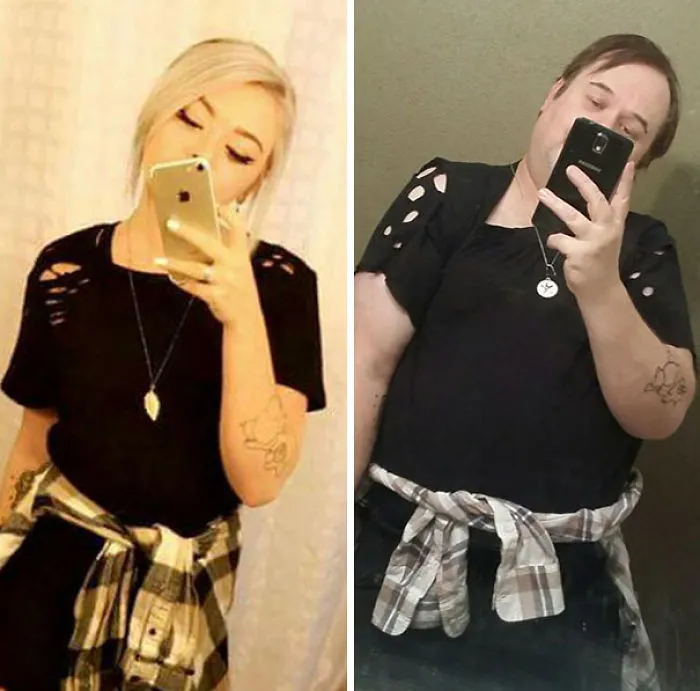 Este padre trolea a su hija recreando sus selfies atrevidos, y consigue el doble de seguidores que ella (3ª parte)