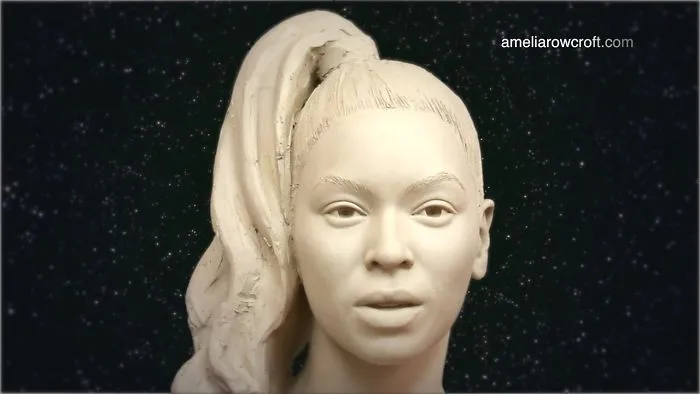 I Made This Clay Sculpture Of Beyonce Working From Photographs I Found On The Internet.