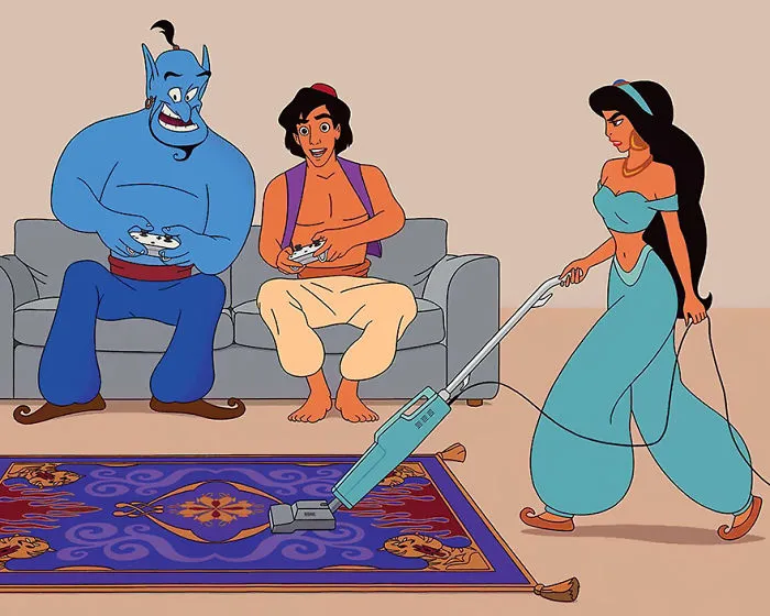 Illustrator Accurately Reimagines What Disney Movies Would Look Like If They Were Made In 2017