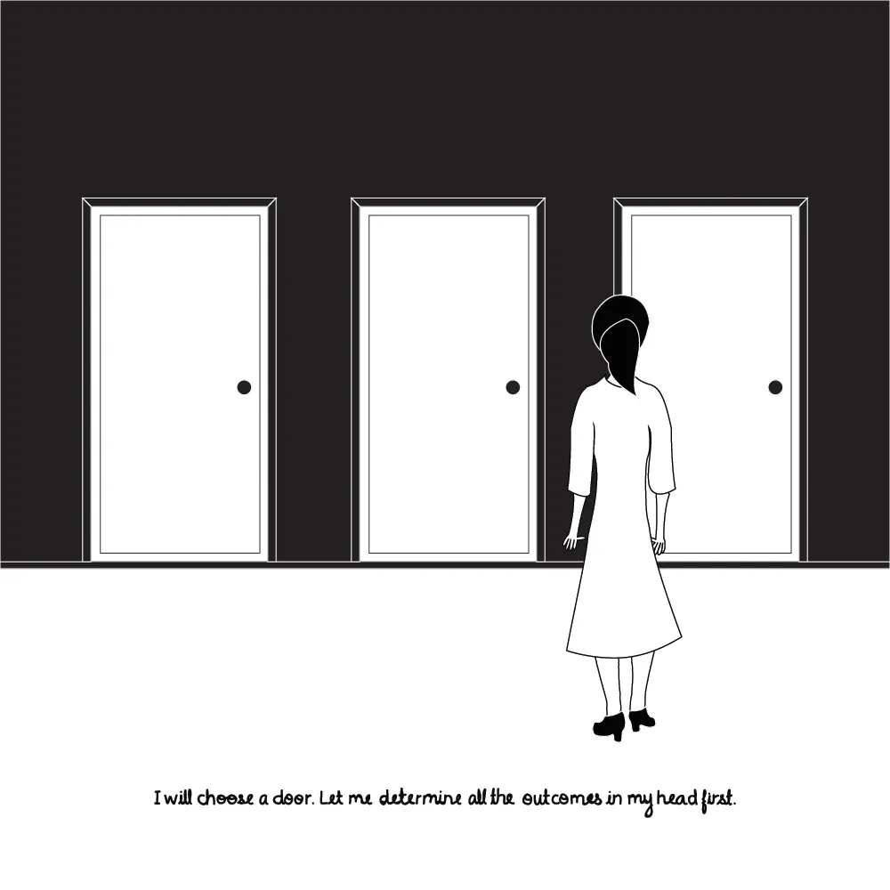 Drawing My Daily And Never Ending Anxieties In Black & White
