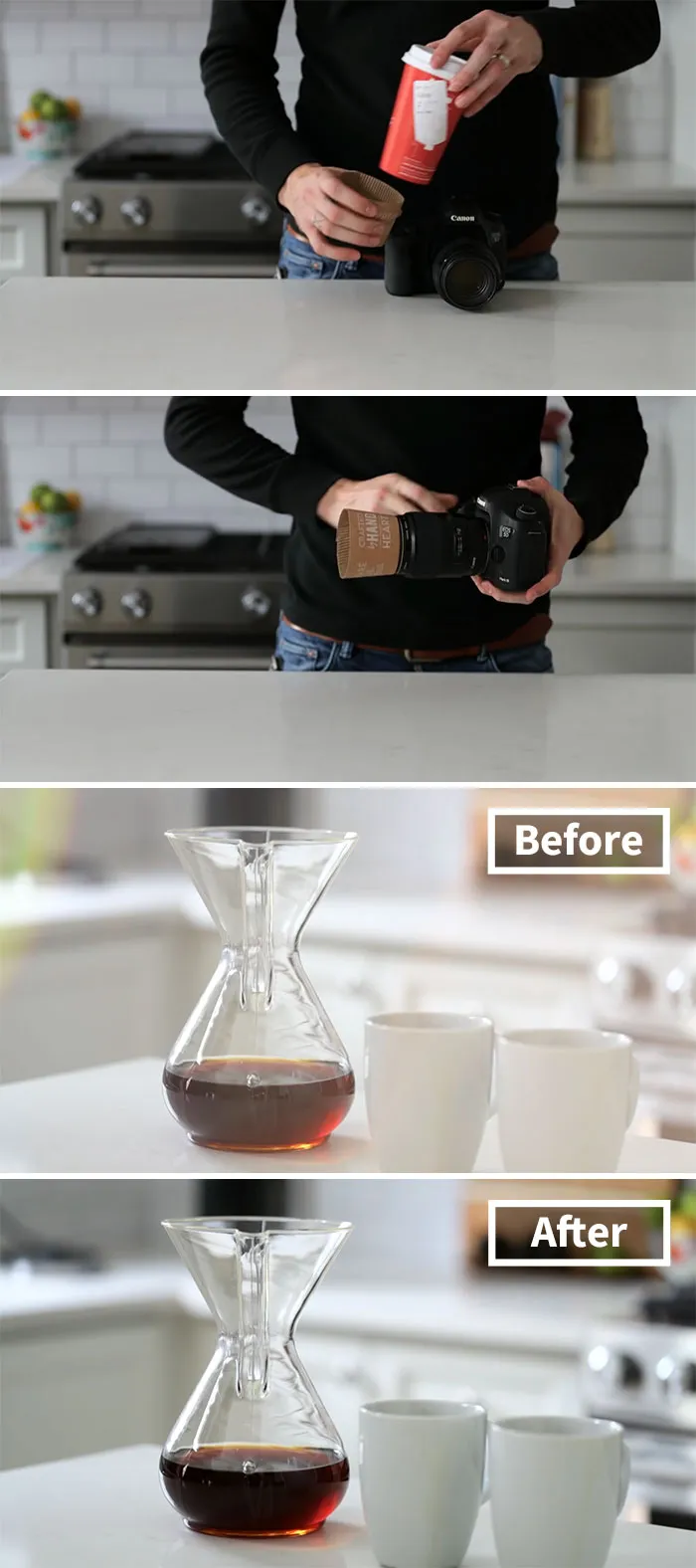 Use A Coffee Hood As Lens Cap