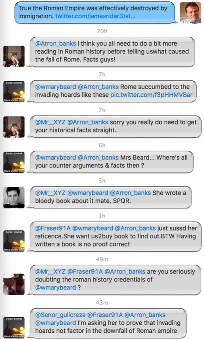 People On Twitter Don't Realise They Are Arguing What Caused The Fall Of Rome With The Professor Of Classics At Cambridge
